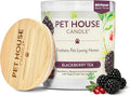 Pet Candle 9 OZ Plant-Based Spring Candle with a 60 Hour Burn Time - BlackBerry Tea, product image