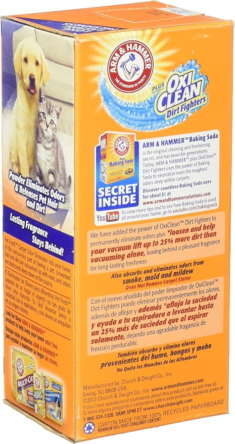 Pet Fresh Carpet Odor Eliminator Plus Oxi Clean Dirt Fighters, 1.12 Lb, alternate view 2
