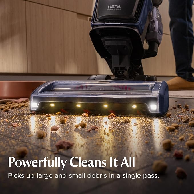 Pet Hair Eraser DualBrush Upright Vacuum with Two Brush Rolls, DualBrush Self-Cleaning Technology, HEPA Sealed Allergen