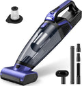 Pet Hair Handheld Vacuum Cordless: 20000PA High Power Car Vacuum with Motorized Brush and LED Light, Rechargeable Hand Held