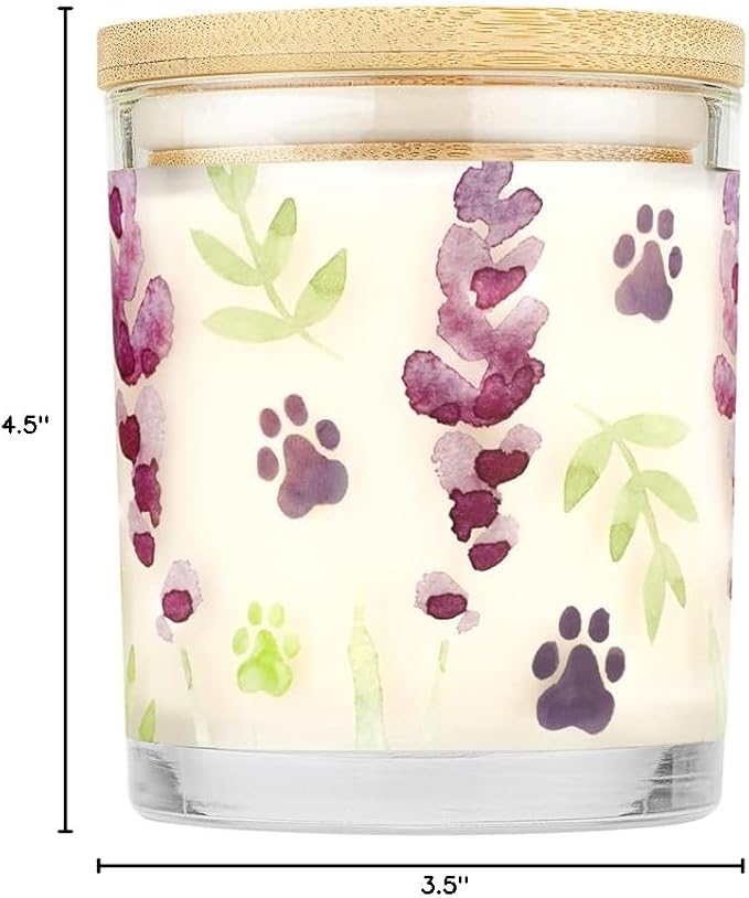 Pet House Candle 2 Pack - Plant-Based/Soy - Clean Burning Scented, Long Lasting Pet Odor Candle for Home - Fresh Citrus