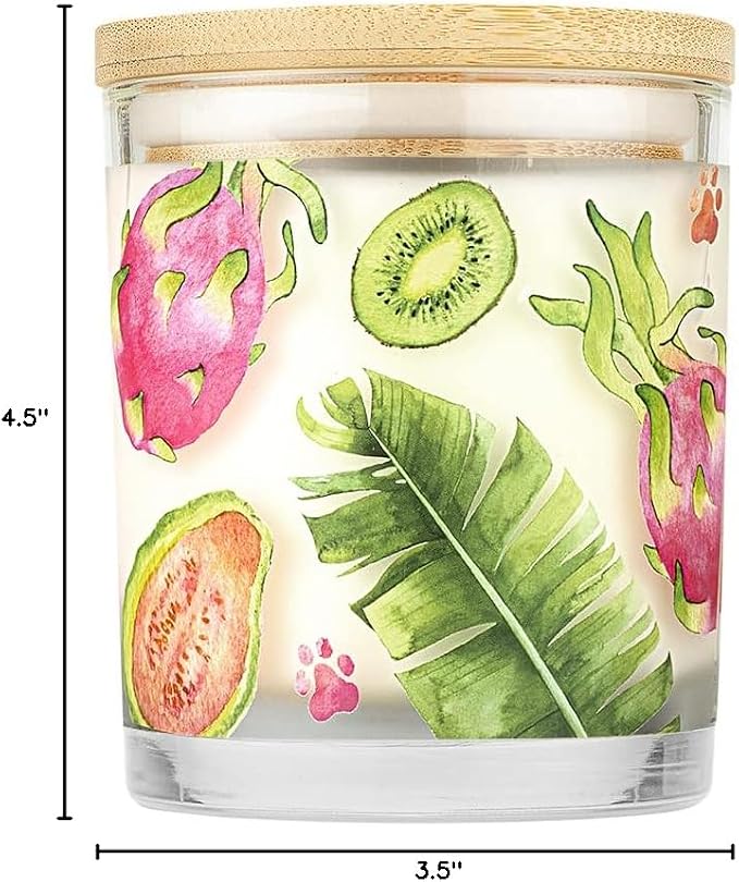 Pet House Candles, Clean Burning, Long Lasting Pet Odor Candles, Plant-Based, 60 Hour Burn Time - Tropical, alternate view 10