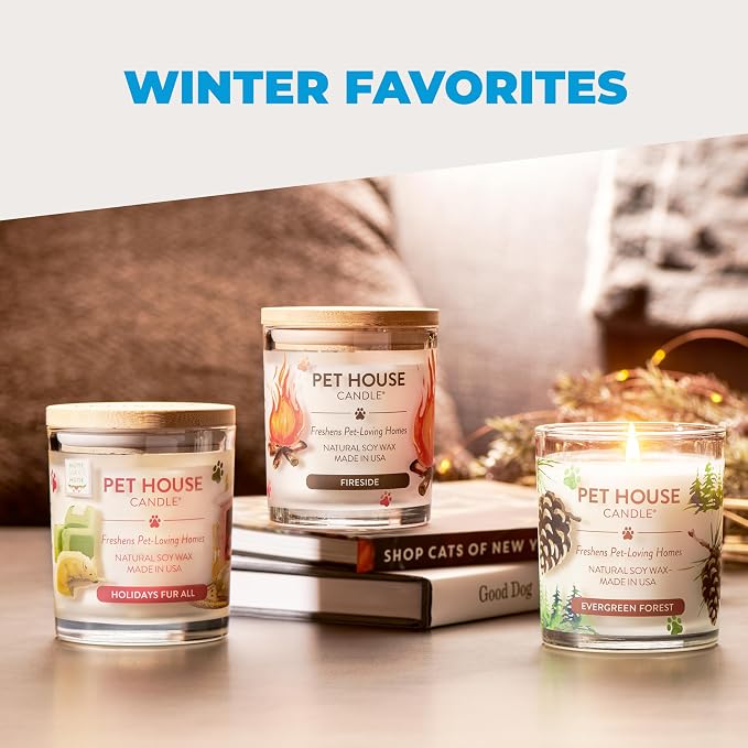 Pet House Candles, Clean Long-Lasting Pet Odor Candles for Home, Plant-Based, 60 Hour Burn Time - Lemon Cupcake, alternate