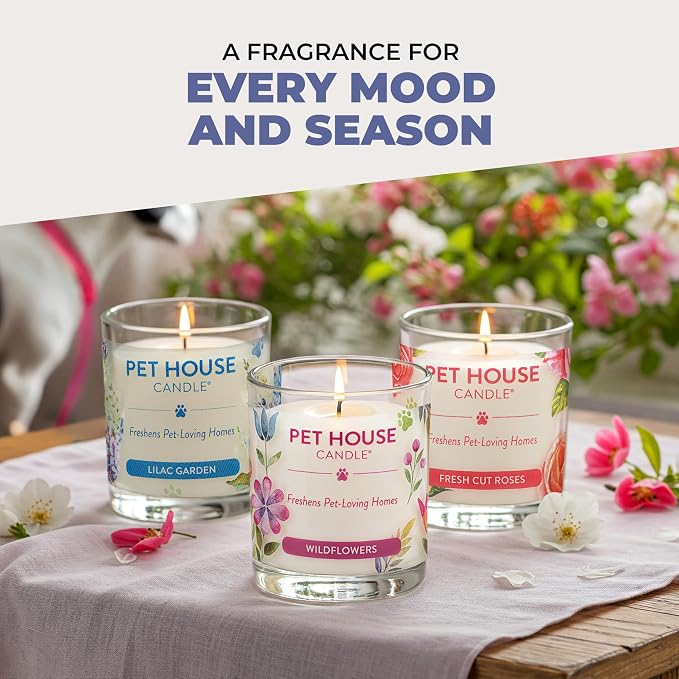 Pet House Candles Plant Based Cookie Scented Candle Clean Burning, Long Lasting for Home, Snowfall, alternate product view 5