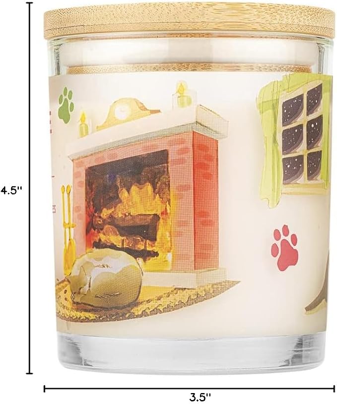 Pet House Scented Candles, Plant Based Pet Candle, Clean Burning, Long Lasting Air Freshener for Home, Holidays Fur All 2