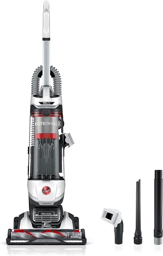 Pet MaxLife Elite Swivel Vacuum Cleaner with HEPA Media Filtration, Bagless Multi-Surface Upright for Carpet and Hard Floors