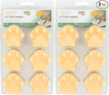 Pet Odor Control Paws for Litter, Ocean Breeze, 6-Count, Pack of 2 in Blue/Turquoise.