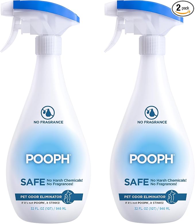 Pet Odor Eliminator, 32oz Spray, 2-Pack - Eliminates Odors at the Molecular Level, Dogs, Cats, Freshener, Eliminator, Urine