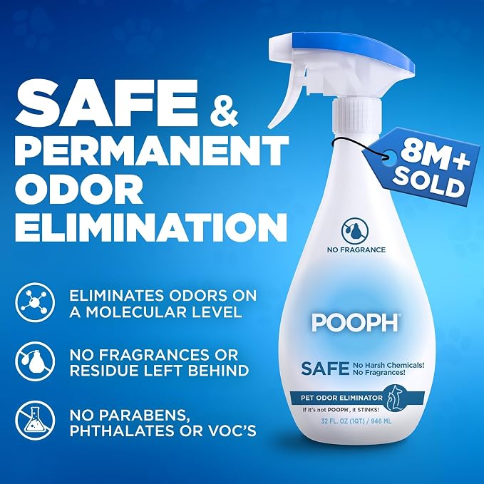 Pet Odor Eliminator, 32oz Spray, 2-Pack - Eliminates Odors at the Molecular Level, Dogs, Cats, Freshener, Eliminator, Urine