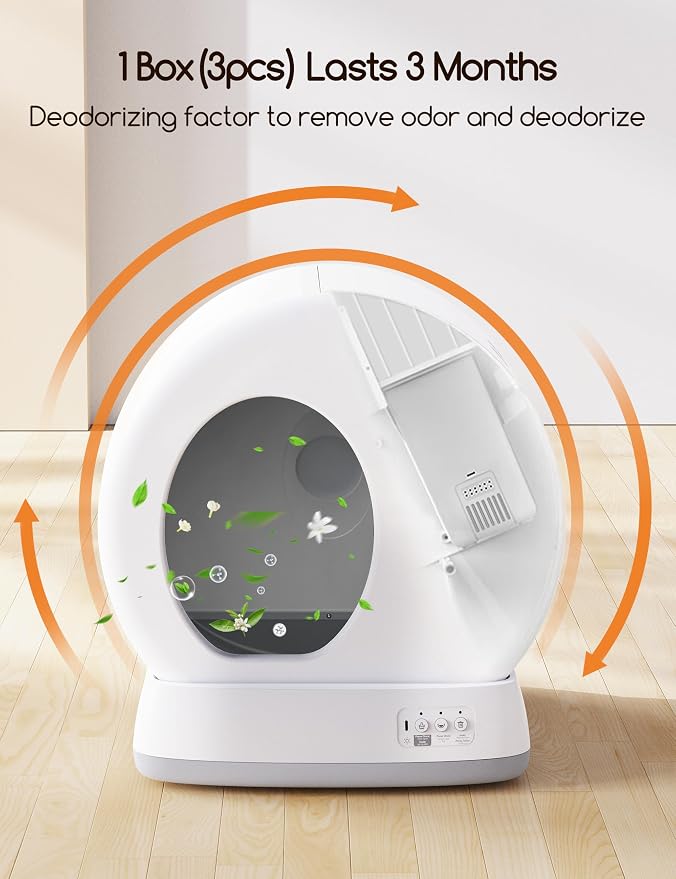 Pet Odor Eliminator, Automatic Cat Litter Box Odor Deodorant Gel Only Suitable for MW-SC01/MW-SC02/MW-SC03/ MW-SC09 Cat