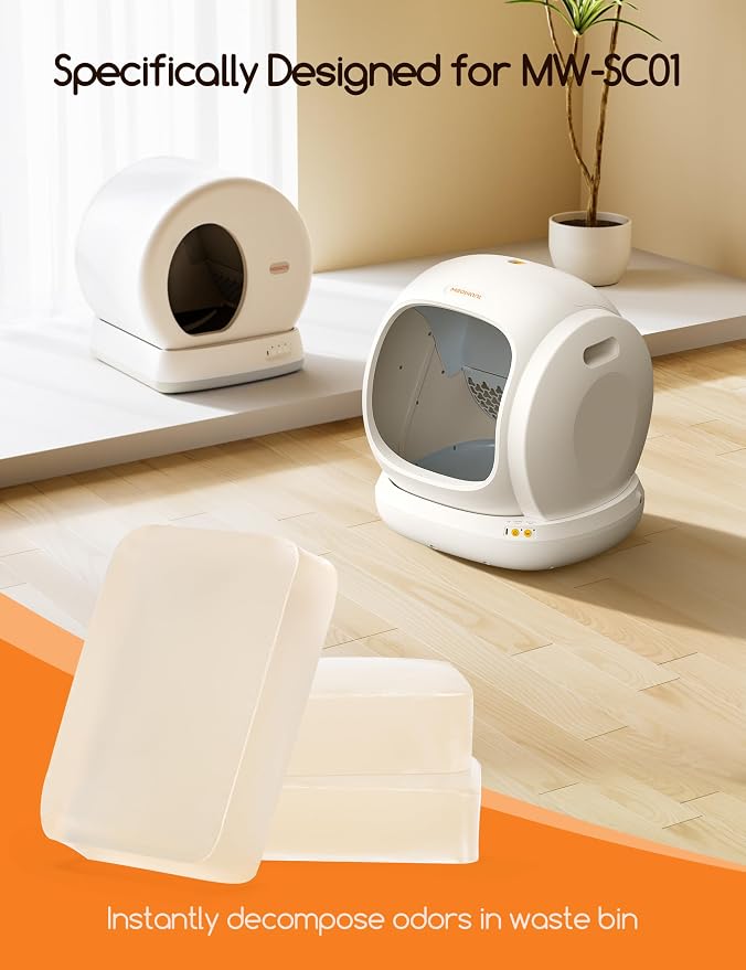 Pet Odor Eliminator, Automatic Cat Litter Box Odor Deodorant Gel Only Suitable for MW-SC01/MW-SC02/MW-SC03/ MW-SC09 Cat