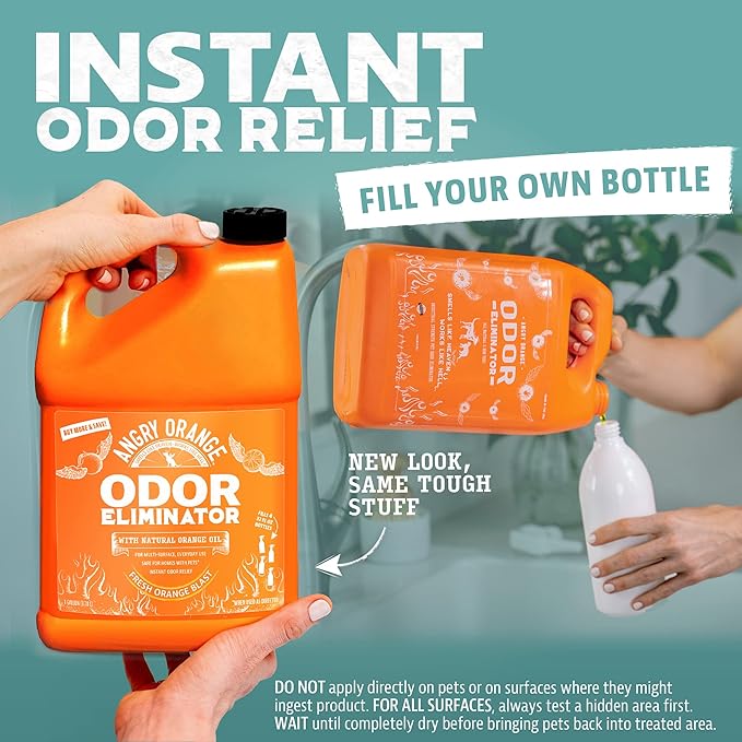 Pet Odor Eliminator – Citrus Concentrate (8 oz, Makes 128 oz) + 1 Gallon Cleaner for Dog and Cat Urine, Stains, alternate