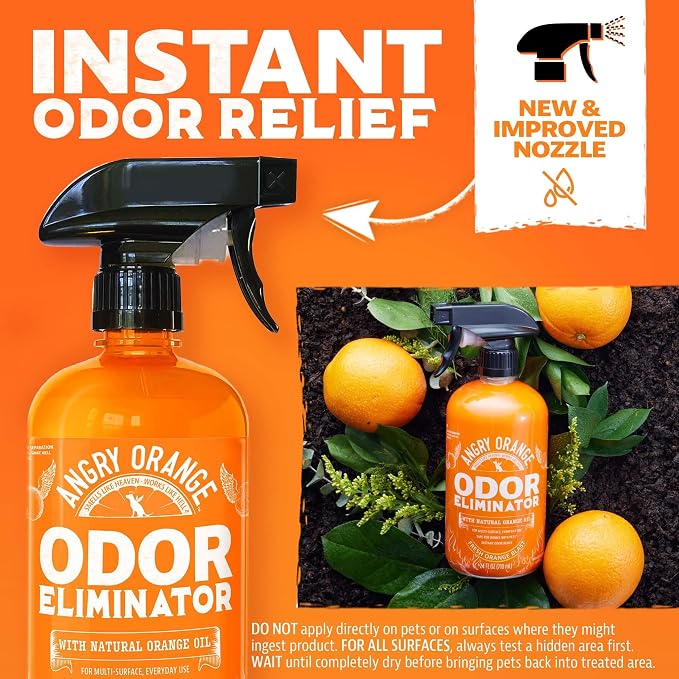 Pet Odor Eliminator for Dog and Cat Urine, Carpet Stains, and Strong Smells – Citrus Cleaner with Natural Orange, alternate