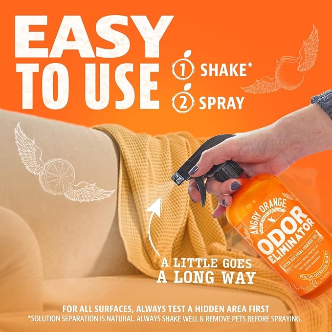 Pet Odor Eliminator for Dog and Cat Urine, Carpet Stains, and Strong Smells – Citrus Cleaner with Natural Orange, alternate