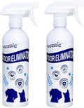 Pet Odor Eliminator, Odor Remover and Pet Spray Fragrance Free Colorless 16.9oz Spray, Safe Highly Effective Carpet and Cat