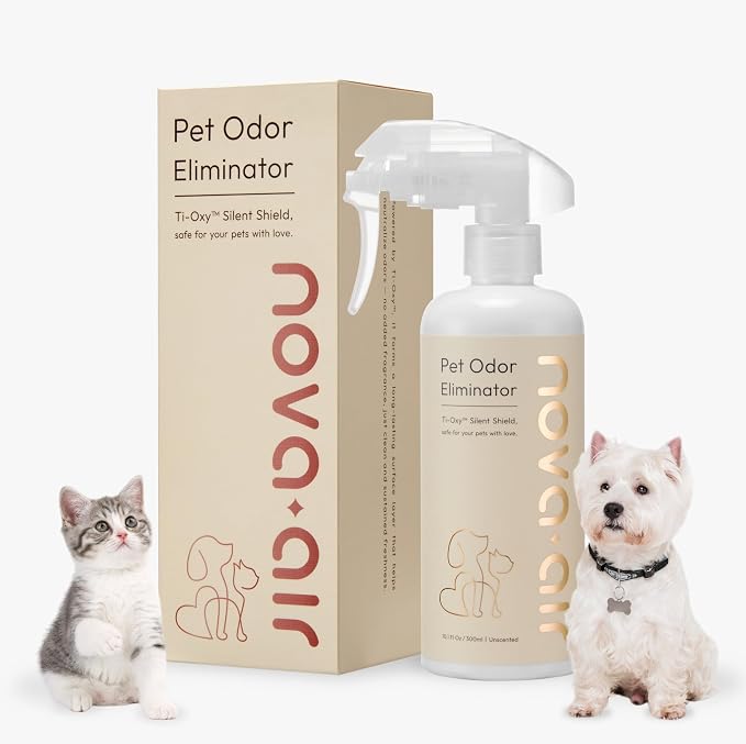 Pet Odor Eliminator Spray – Instantly Destroys Odors & Pet Smells by Ti-OxyTM Technology., product image