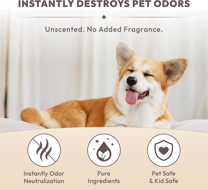 Pet Odor Eliminator Spray – Instantly Destroys Odors & Pet Smells by Ti-OxyTM Technology., alternate product view 2