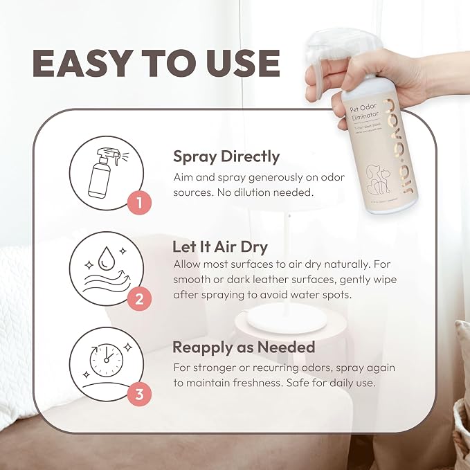 Pet Odor Eliminator Spray – Instantly Destroys Odors & Pet Smells by Ti-OxyTM Technology., alternate product view 9
