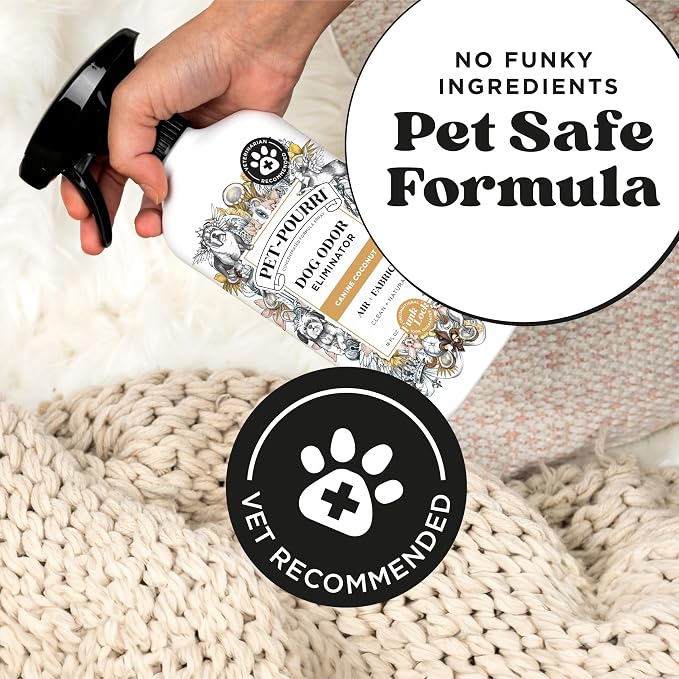 Pet- Pet Odor Air + Fabric Odor Eliminator Spray, Canine Coconut, 16 Fl Oz, alternate product view 4