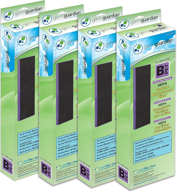 Pet Pure HEPA Genuine Replacement Filter B, Removes 99.97% of Pollutants for AC4825, AC4820, AC4850, AC4870, CDAP4500