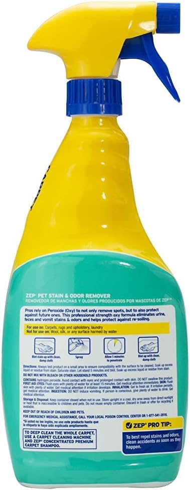 Pet Stain and Odor Remover 32 oz ZUPETODR32 (Cases of 4), alternate product view 3