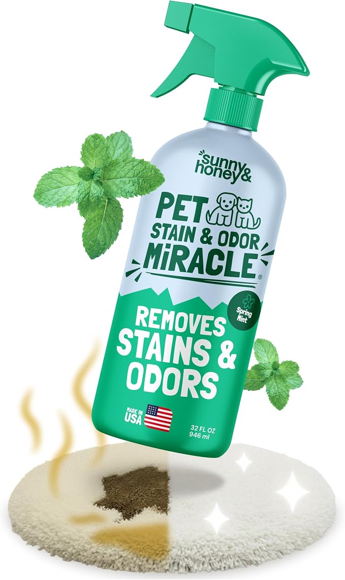 Pet Stain and Odor Remover - Enzyme Cleaner for Dog Urine and Poop on Carpets and Furniture, product image