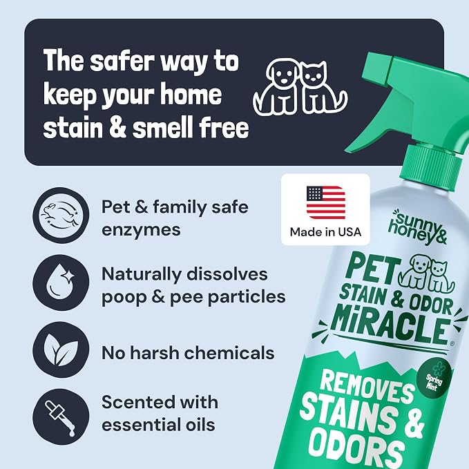 Pet Stain and Odor Remover - Enzyme Cleaner for Dog Urine and Poop on Carpets and Furniture, alternate product view 5