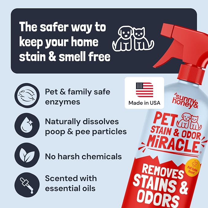 Pet Stain and Odor Remover - Enzyme Cleaner for Dog Urine and Poop on Carpets and Furniture, alternate product view 5