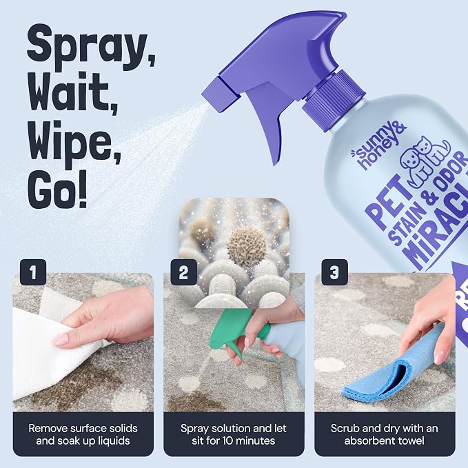 Pet Stain and Odor Remover - Enzyme Cleaner for Dog Urine and Poop on Carpets and Furniture, alternate product view 8
