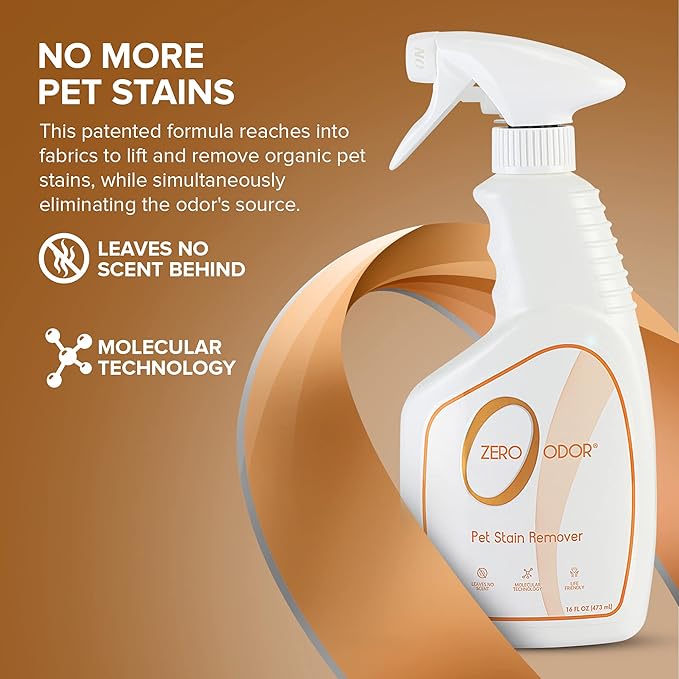 Pet Stain Remover & Odor Eliminator - Permanently Remove Stain & Odor with Patented Technology for Carpet, alternate product