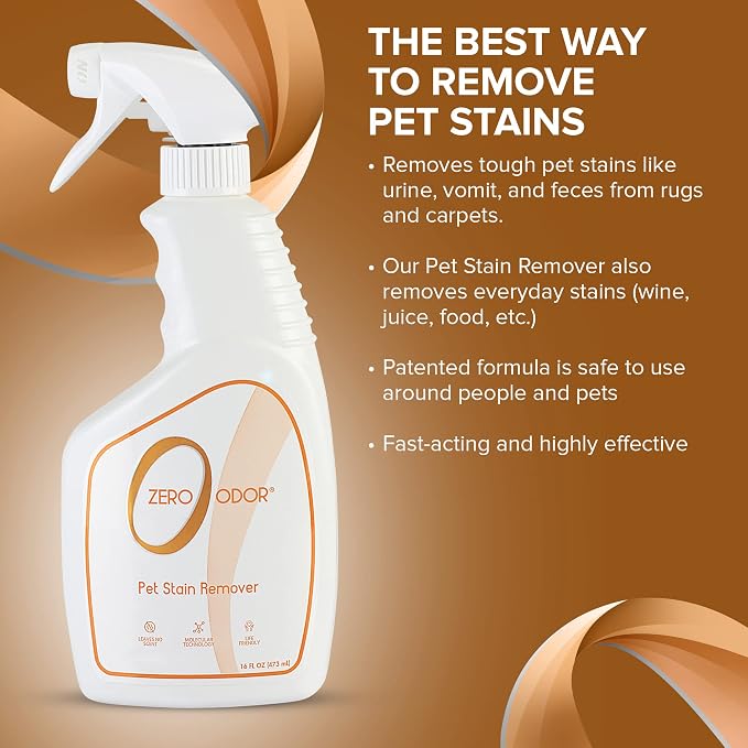 Pet Stain Remover & Odor Eliminator - Permanently Remove Stain & Odor with Patented Technology for Carpet, alternate product