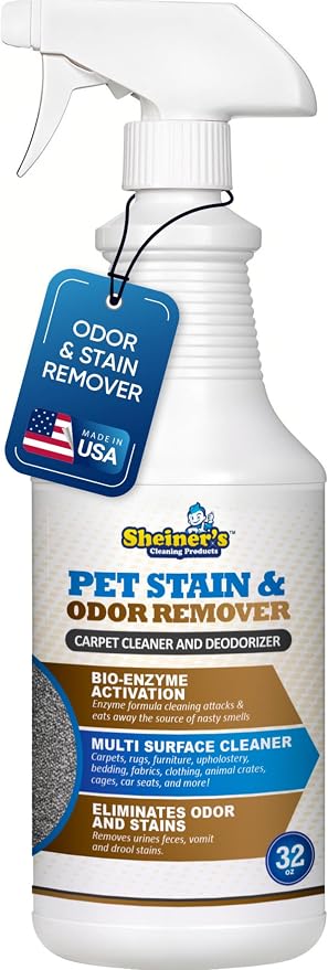 Pet Stain Remover & Pet Odor Eliminator, Advanced Cleaning Bio-Enzyme Cleaner Solution for Carpets, Rugs, product image