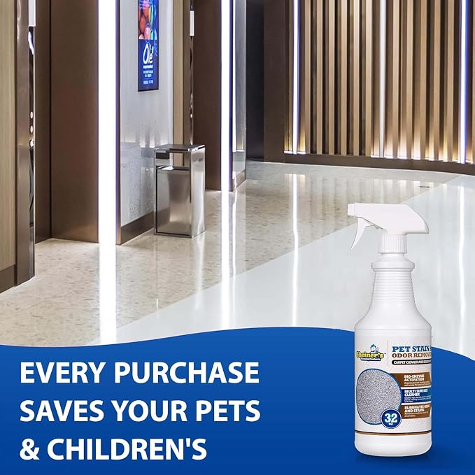 Pet Stain Remover & Pet Odor Eliminator, Advanced Cleaning Bio-Enzyme Cleaner Solution for Carpets, Rugs, alternate product