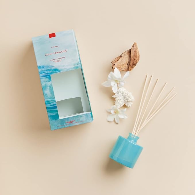 Petite Reed Diffuser Set – Includes Rattan Wood Sticks, Fragrance Oil, & Glass Bottle – Home Fragrance Oil Diffuser – Luxury