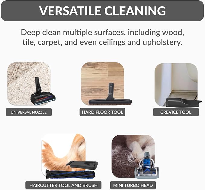 Phantom Canister PET Vacuum Cleaner, Wessel Werk EBK250 Power Nozzle, Quick Clean, Lightweight, HEPA Filter, Adjustable