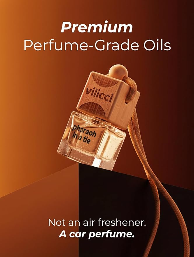 Pharaoh in a Tie Car Air Freshener | Long lasting Car Diffuser | Vegan & Cruelty-free Auto Perfume | Hanging Car Air