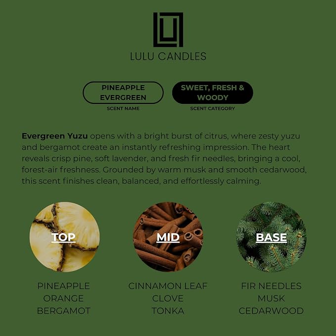| Pineapple Evergreen | Luxury Scented Soy Jar Candle | Hand Poured in The USA | Highly Scented Candles for Home, alternate