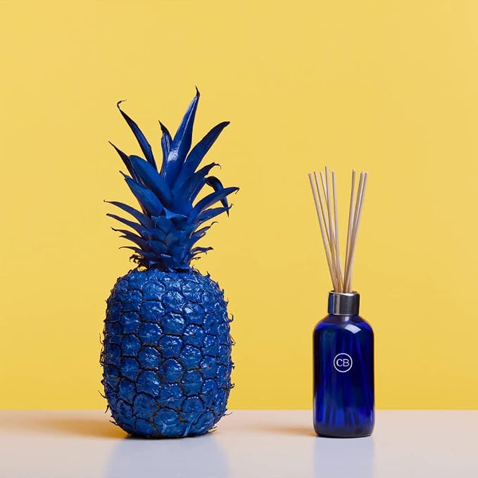 Pineapple Flower Reed Diffuser Set - Includes Reed Diffuser Sticks, Fragrance Oil, and Glass Bottle, alternate product view 2