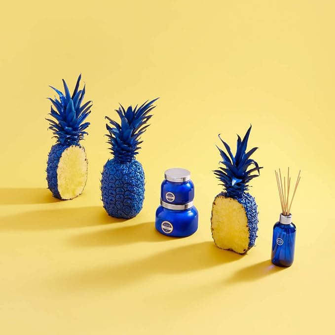 Pineapple Flower Reed Diffuser Set - Includes Reed Diffuser Sticks, Fragrance Oil, and Glass Bottle, alternate product view 5