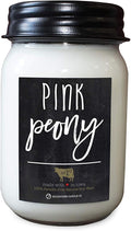 Pink Peony - 13oz Beeswax and Soy Candle - Farmhouse Collection - 100% Natural, product image