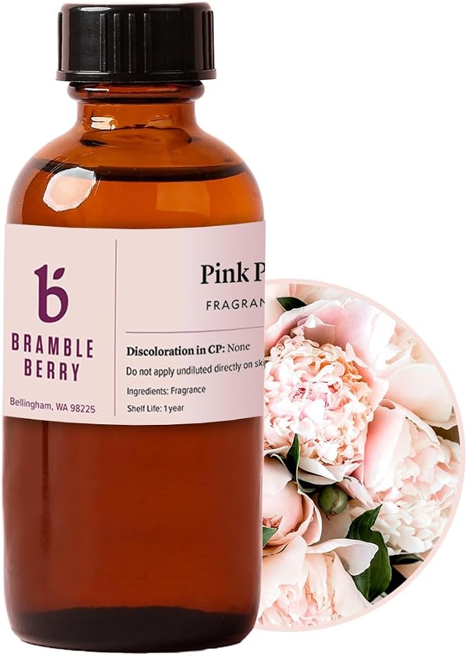 Pink Peony Fragrance Oil 2 oz | Romantic Floral Scent for Soap Making, Candles, Lotion, product image