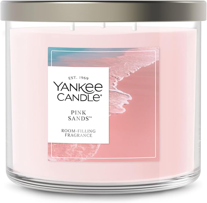Pink Sands, Scented Candle, 14.5oz 3-Wick Candle Jar with up to 40 Hours Burn Time, product image
