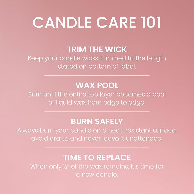 Pink Sands, Scented Candle, 14.5oz 3-Wick Candle Jar with up to 40 Hours Burn Time, alternate product view 5