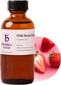 Pink Strawberry Fragrance Oil 2 oz | Sweet Berry & Calming Herbal Scent for Soap Making, Candles, Bath Bombs, product image