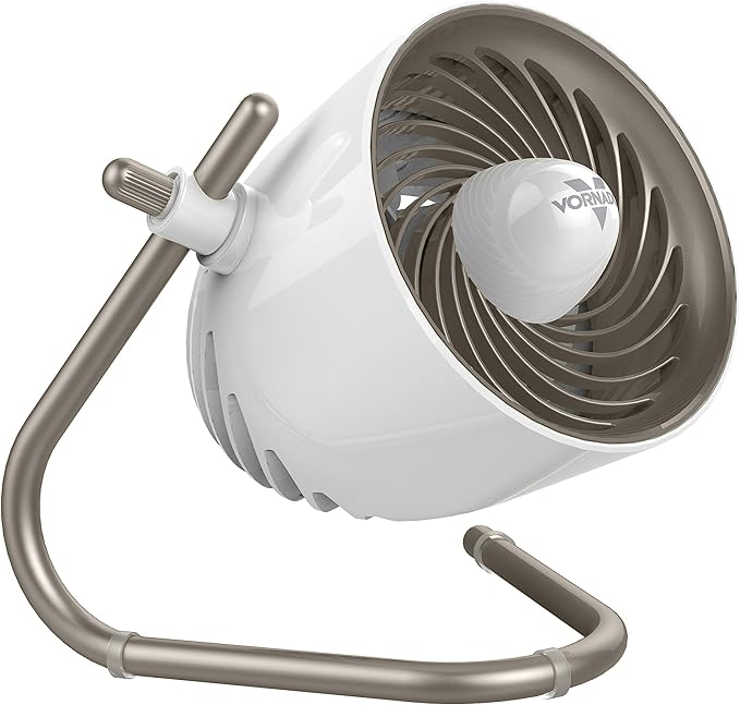 Pivot Personal Air Circulator Fan, 6-inch, Quiet Portable Travel Fan, 3 Speeds, Champagne, product image