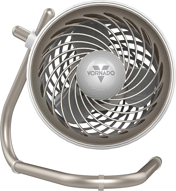 Pivot Personal Air Circulator Fan, 6-inch, Quiet Portable Travel Fan, 3 Speeds, Champagne, alternate product view 6