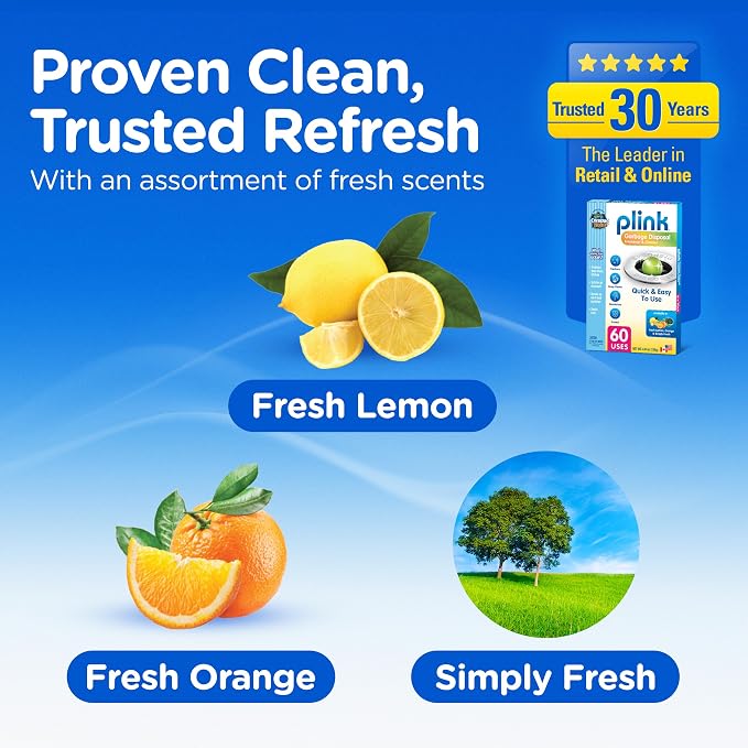 Garbage Disposal Cleaner and Deodorizer 60ct VALUE PACK - Assorted Scents 0 Count, alternate product view 6