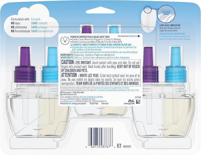 Plug In Air Freshener, Odor-Fighting Scented Oil Refill, Gain Moonlight Breeze, 3 Refills, alternate product view 2
