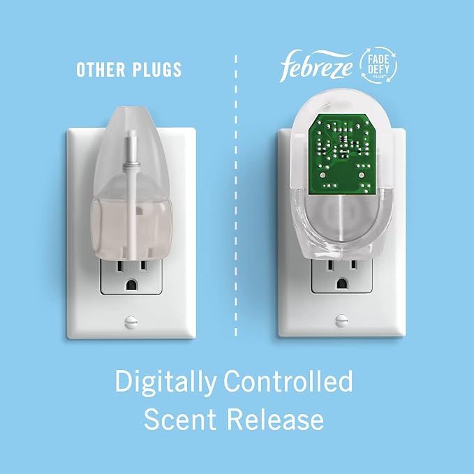 Plug In Air Freshener, Odor-Fighting Scented Oil Refill, Gain Moonlight Breeze, 3 Refills, alternate product view 6