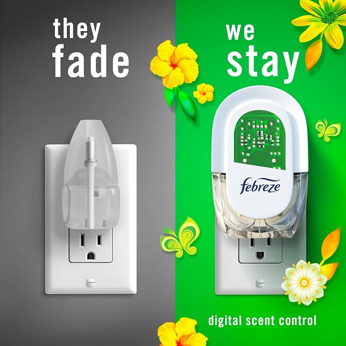 Plug In Air Freshener, Odor-Fighting Scented Oil Refill, For Home, Bathroom, & Kitchen, Long Lasting, Gain Moonlight Breeze